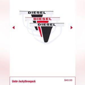 Diesel Jockstraps 3pk (Medium)